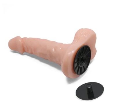 Strap-on uprząż z otworem i dodatkowym dildo penis